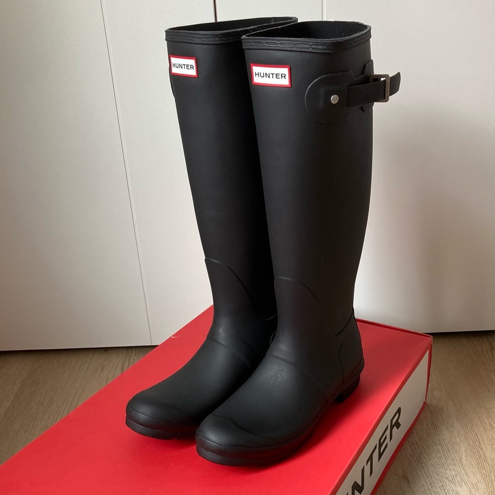 Hunter Original Tall Boots Women's 9 Black